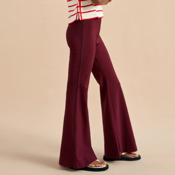 La Ligne Polly Pant Flared Side Velvet Stripes Small - Picture 1 of 16